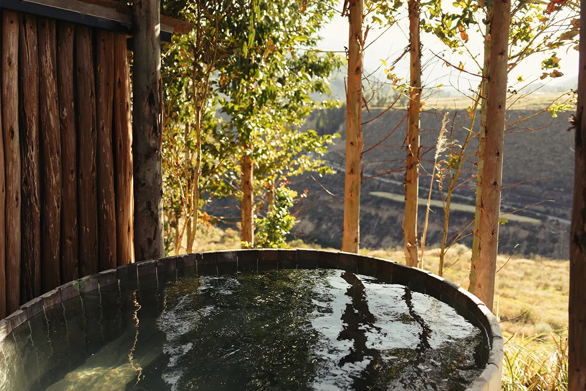 Relax in the Hot tub after excurions