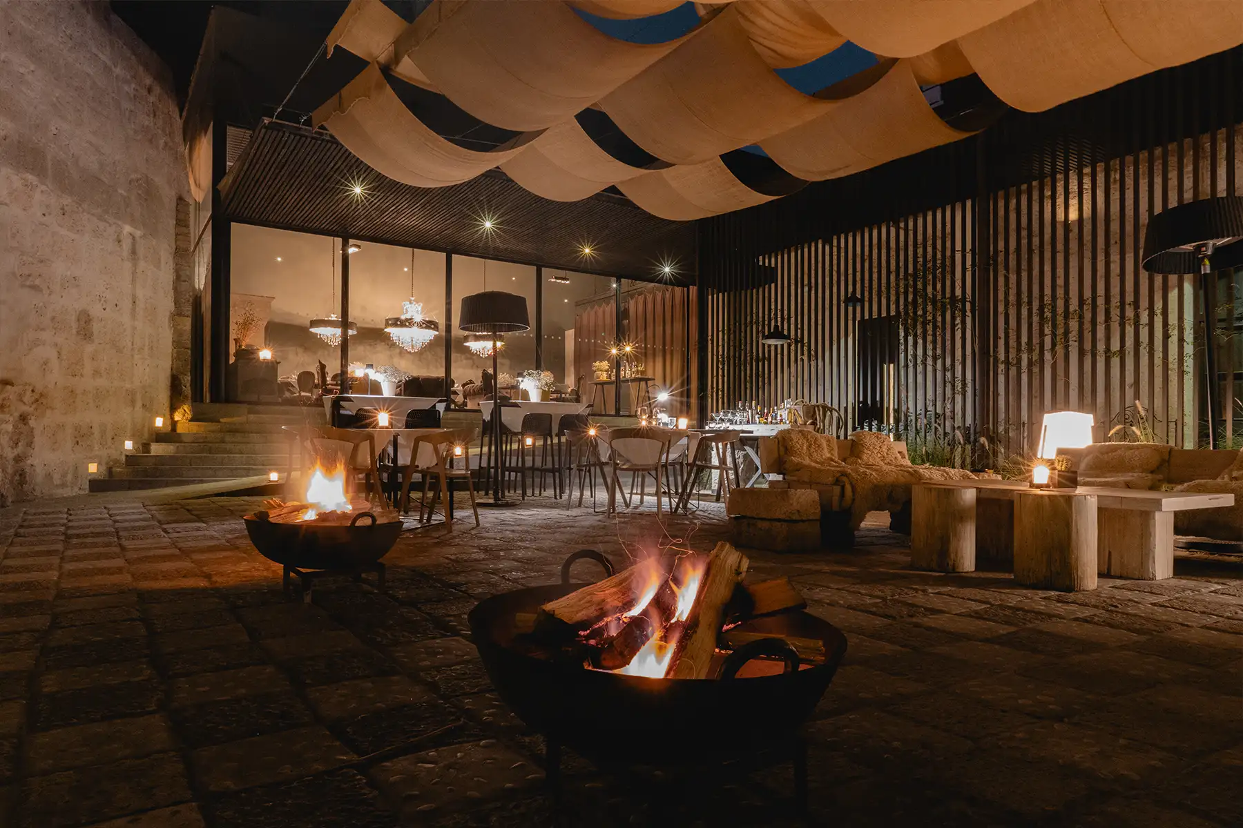 Firepit at Cirqa Arequipa